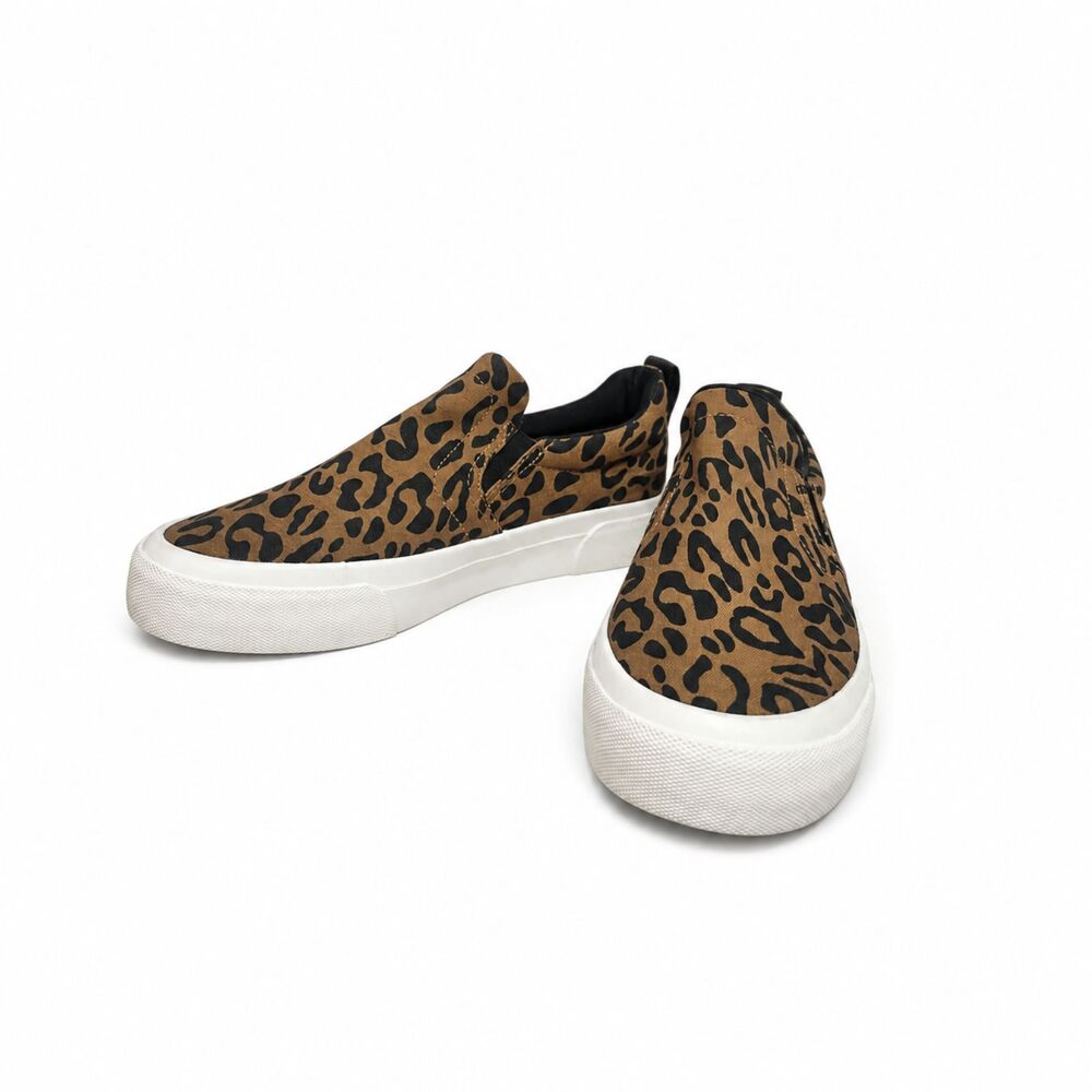 JENN ARDOR Women Classic Slip-On Sneakers Flats Brown Black Leopard Womens 7 - Picture 8 of 8